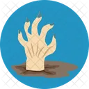 Zombie Hand Dead Man Grave Hand Icon