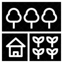 Zone Terrain Utilisation Icône