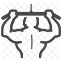 Rucken Ruckengymnastik Ziehen Symbol