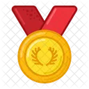 Zweig Medaille Preis Symbol