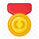 Zweig Medaille Preis Symbol