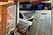 driver crashed into pub last orders rush