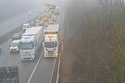 m1 traffic live lanes closure collision