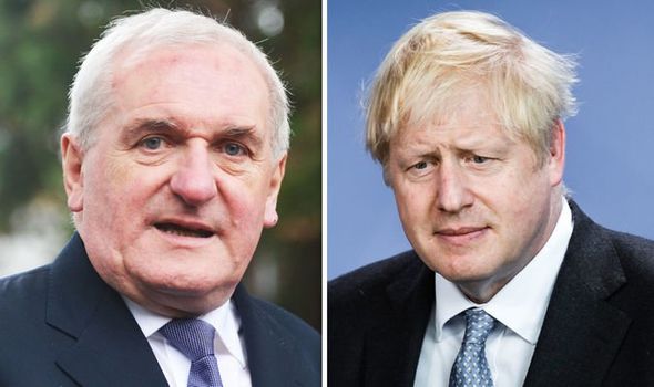 Bertie Ahern and Boris Johnson