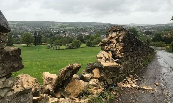 The council demolished the 500ft-long wall