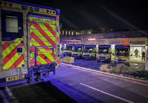 Ambulance Queue Outside Hospital