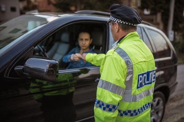 driver getting police fine