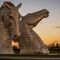 Kelpies M9 Scotland angry tourists motorway