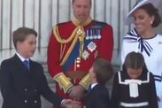 prince george prince louis trooping the colour video