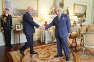 king charles farewell david hurley australia