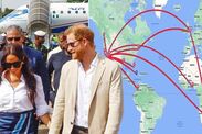 prince harry meghan markle travel air miles