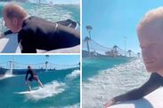 prince harry surfing video