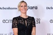 zara tindall black lace dress next