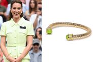 princess kate gold green bangle