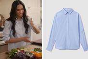 meghan markle blue shirt netflix show instagram 