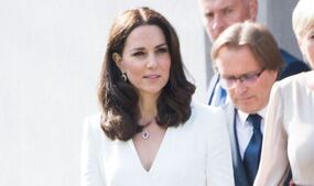 Princess Kate white peplum dress