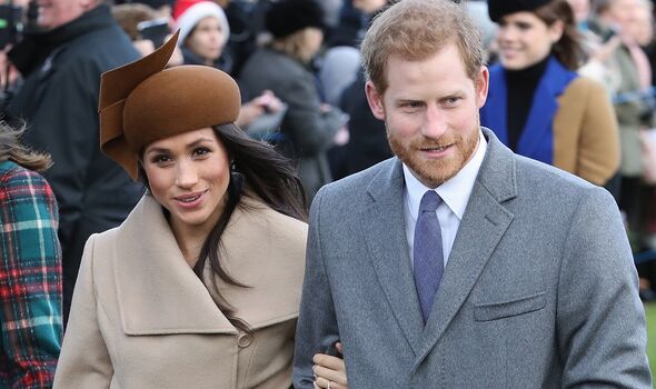 Harry and Meghan on christmas day 2017