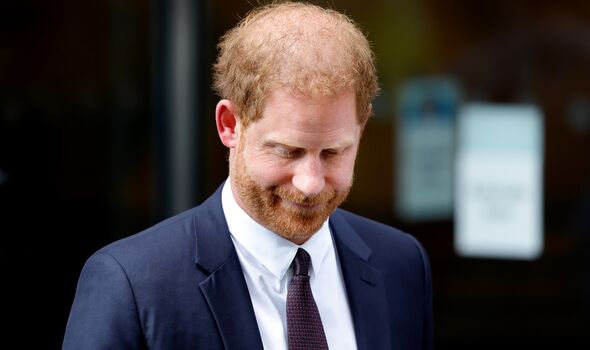 Prince Harry looking pensive