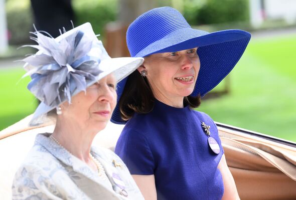 Princess Anne and Lady Sarah at Ascot