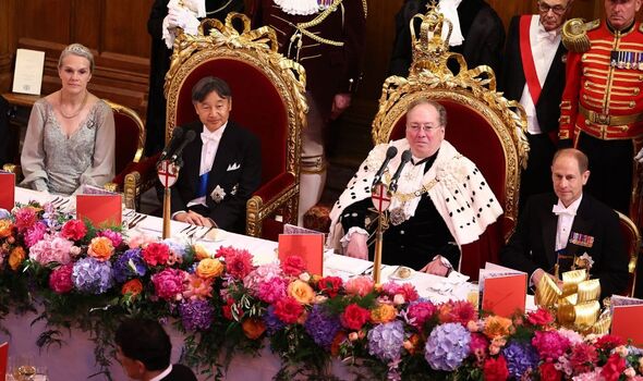 Prince Edward at the Banquet at the Guildhall 