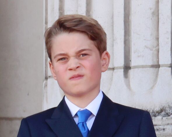 Prince George of Wales during Trooping the Colour at Buckingham Palace on June 15, 2024 in London, England. Trooping the Colour is a ceremonial parade