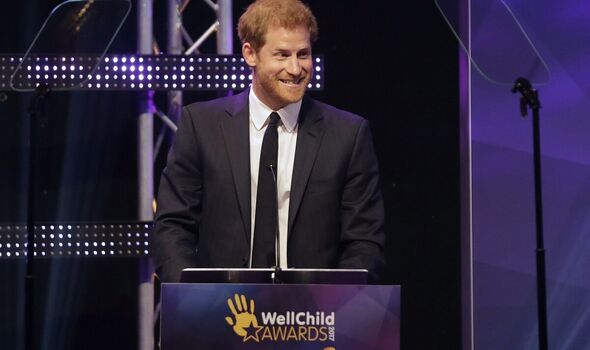 Prince Harry giving a speech