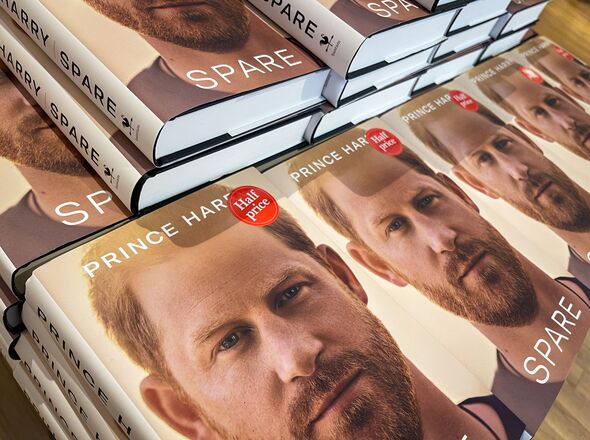 Prince Harry's book Spare on shelves.