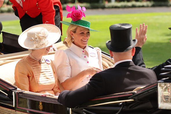 Princess Anne with Zara and Mike