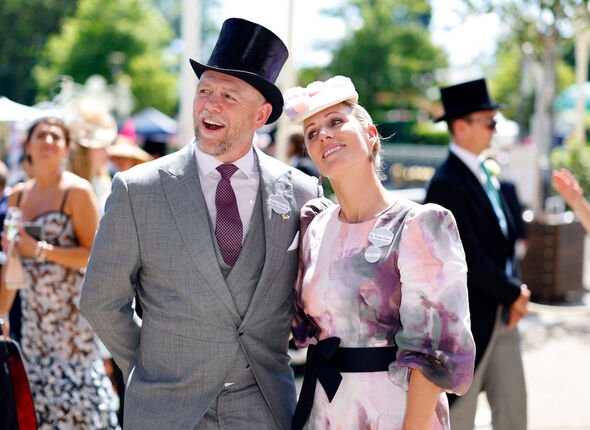 Zara and Mike Tindall at Ascot 