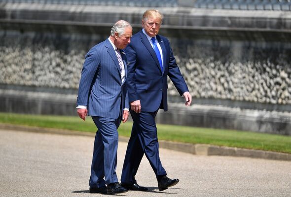 King Charles with Donald Trump in 2019