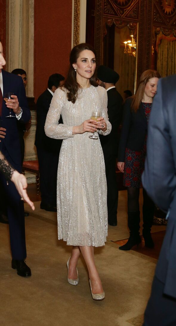 Kate Middleton in white at the 2017 India Year Of Culture