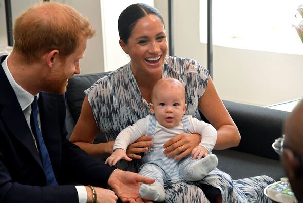 Prince Archie with harry and meghan