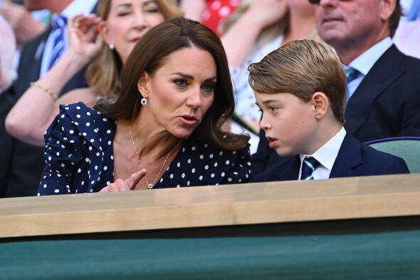 prince george and kate pictured last year