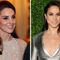 meghan markle princess kate style comparison metallic dresses