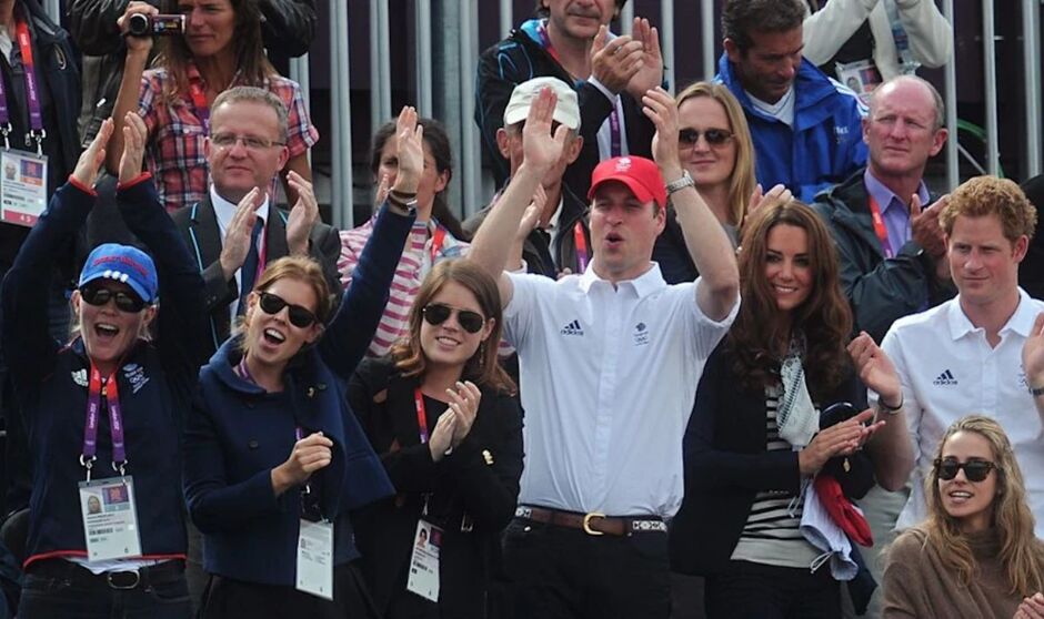 Royal Family cheer in Olympics crowd