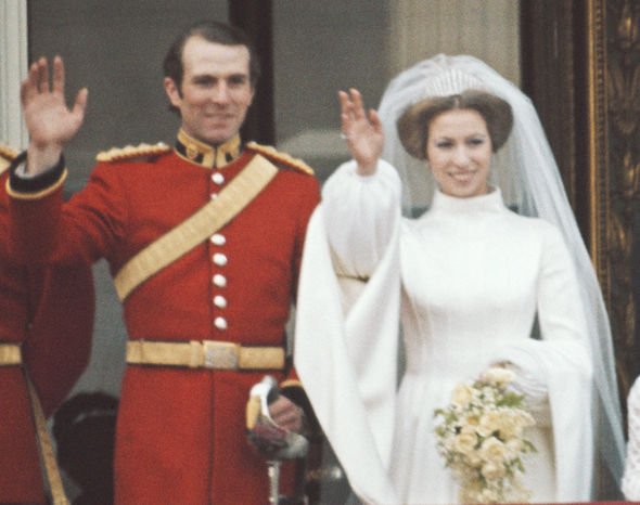 Princess Anne at her wedding