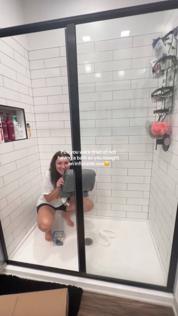 Woman in shower