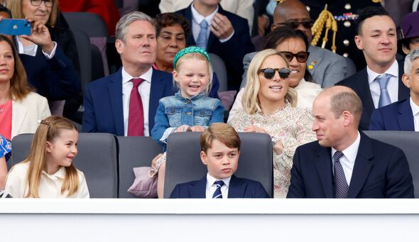 William, George and Charlotte at Queen Elizabeth II Platinum Jubilee 2022 - Platinum Pageant