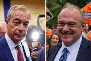 ed davey nigel farage liberal democrats reform uk