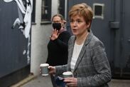 nicola sturgeon absent parliament drinking coffees