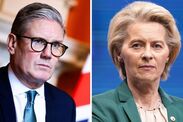 keir starmer reeling von der leyen eu uk summit