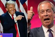 Trump Farage Republican US President election