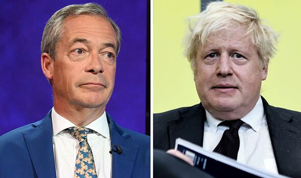 Nigel Farage and Boris Johnson