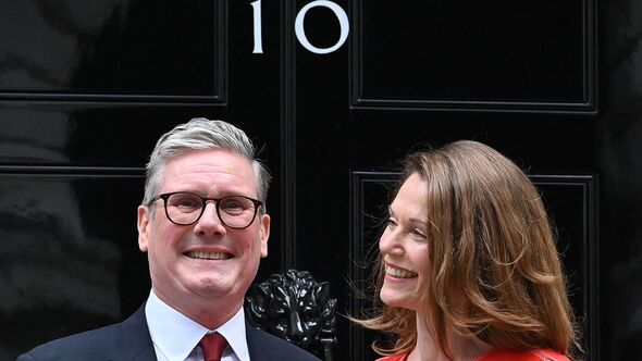 Sir Keir Starmer and his wife Victoria 
