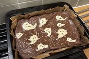 viral halloween ghost brownies recipe