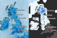 uk weather maps snow risk october