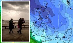 UK weather maps freeze first taste winter