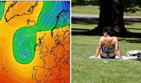 UK hot weather forecast October maps latest