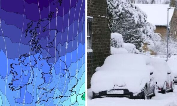 UK snow weather maps latest 