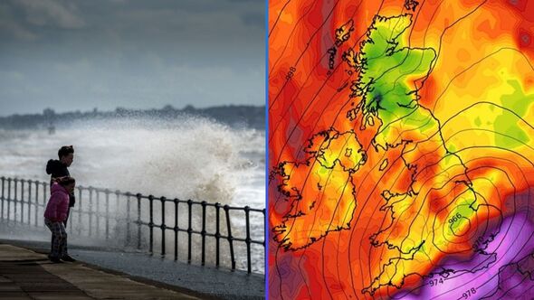 uk weather maps storm met office hurricane kirk 